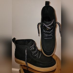 COPY - Black Cole Haan round toe lace up leather